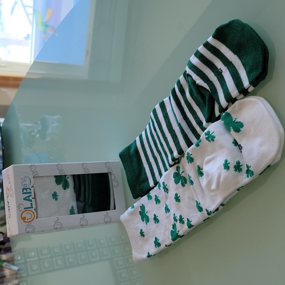 St. PATRICK'S DAY. IRISH. toddlers socks 1-3T. New in package. 2 pair pack